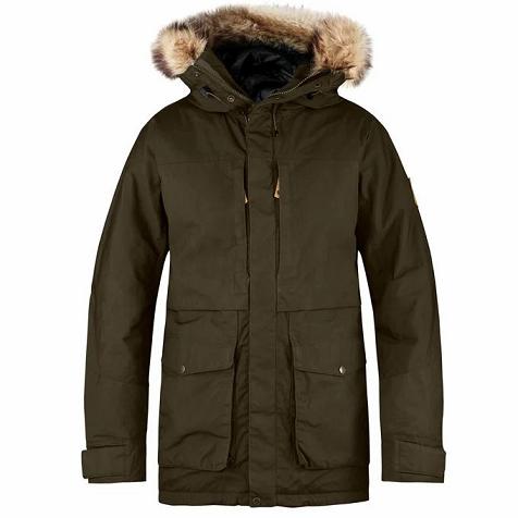 Fjällräven Men Barents Parkas Dark Olive PH11452 Philippines